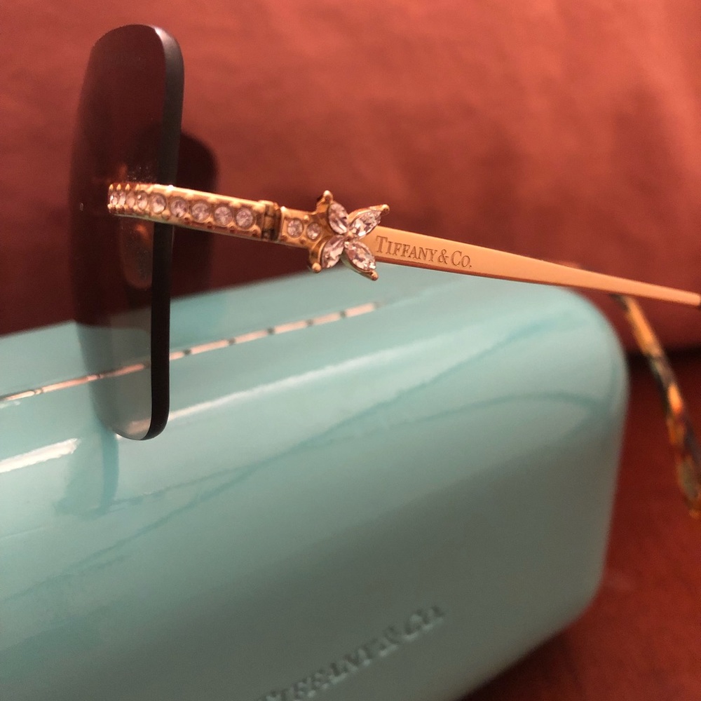 Tiffany & Co. Drill Mount Sunglasses Brn Gradient Made in Italy 56 16 135